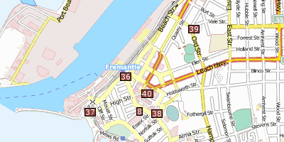 Stadtplan Fremantle