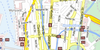 Sydney Australien Stadtplan