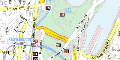 Royal Botanic Gardens Sydney Stadtplan