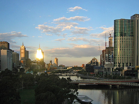 Foto Yarra River mit Stadt - Melbourne