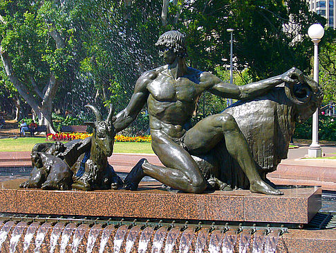 Hyde Park Ansicht Attraktion  Skulptur an der Archibald Fountain